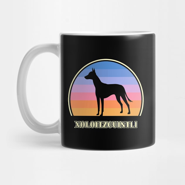 Xoloitzcuintli Vintage Sunset Dog by millersye